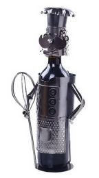 Wine Holder Stainless Steel Wine Rack Modern Metal Wine Rack Stir Chef(D0101HRMYRG)