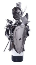 Wine Holder Stainless Steel Wine Rack Modern Metal Wine Rack Warrior A(D0101HRMYRU)