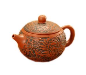 Ancient Animal Golden Dragon Round Purple Clay Teapot(D0101HRTKQ7)