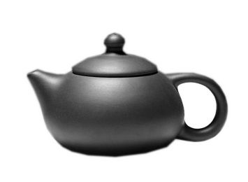 Simple Black Clay Teapot Handcrafted Teapot(D0101HRTKQU)