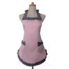 Cute Women's Apron Vintage Cooking Retro Apron Chef Kitchen Apron, Pink(D0101HRX037)
