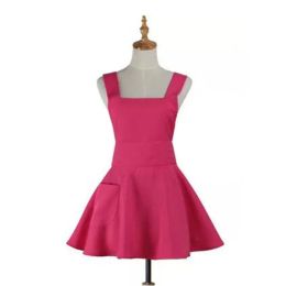 Ladies Lovely Princess Fashion Apron Cooking Apron Chef Kitchen Apron, Rose Red(D0101HRXJZ7)