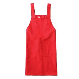 Practical Waterproof Apron/Bib for Home Kitchen Cooking/Baking/Cleaning - Red(D0101HXM33A)