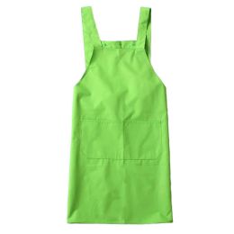 Practical Waterproof Apron/Bib for Home Kitchen Cooking/Baking/Cleaning - Green(D0101HXM33V)