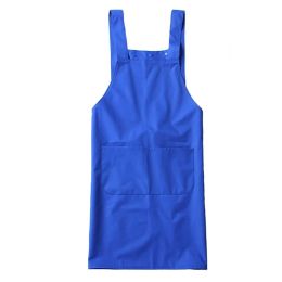 Practical Waterproof Apron/Bib for Home Kitchen Cooking/Baking/Cleaning - Blue(D0101HXM3FU)