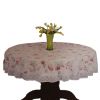 Red Rose Garden Tablecloths Circular Tablecloth 70 Inch(D0101HXMUVY)