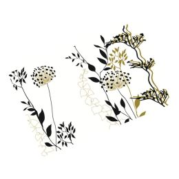 Set of 4 Elegant Dandelion Vinyl Placemats Water-proof Place-mat Table Decor(D0101HXMWFV)
