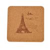 5PCS Square Cork Coasters Wooden Cup Mats Drinks Holder Placemats Table Decor(D0101HXZICG)