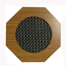 Cute Moso Bamboo Place Mat/ Cup Mat/ Pot Holder, Octagon, Set of 4(D0101HXZXGA)