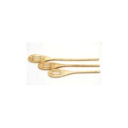 3pk Slotted Wood Spoons Case Pack 24(D0102H794MW)