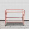 Glenwood Park Glass Kitchen Serving and Bar Cart(D0102HEGHHV)