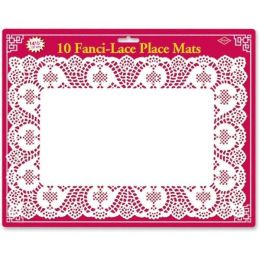 Fanci-Lace White Bond Place Mats Case Pack 24(D0102HHM06Y)