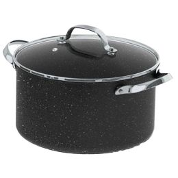 THE ROCK by Starfrit 060317-002-0000 THE ROCK by Starfrit 6-Quart Stockpot/Casserole with Glass Lid & Stainless Steel Handles(D0102HHUT6Y)