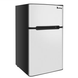 ZOKOP US BCD-90 AC115V/60Hz 90L/3.2CU.FT Household Refrigerator Double Doors RT(D0102HP80DY)