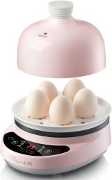 Bear ZDQ-B05C1 Rapid Multi-function Egg Cooker with Auto Shut Off, for Boiling, Steaming and Frying, with Ceramic Steaming Rack and Lid(D0102HPDQ9W)