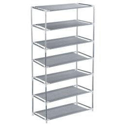 3/4/5/6/7-Tier Shoe Tower Shelf Organizer(D0102HPKWPW)