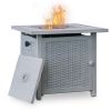 Trustmade 28â€ Slat Top Gas Fire Pit Table(D0102HPSRFV)
