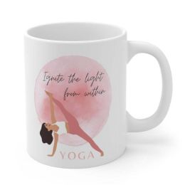 Ignite the Light Yoga Theme Mug(D0102HPW3XY)