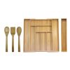 Oceanstar 5 Piece Bamboo Expandable Drawer Utensil Organizer Set(D0102HPY54A)