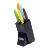 Oceanstar KS1217 6-Piece Non-Stick Coating knife set with Block, Elegant Black(D0102HPY5KV)