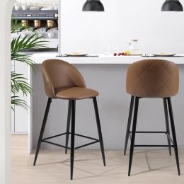 37.8 inches High 2-Piece Bar Stools/Pub Kitchen Chairs (Set of 2)(D0102HPYLLY)