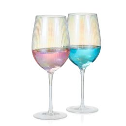 Iridescent Collection Wine Glasses set(D0102HPYV5U)