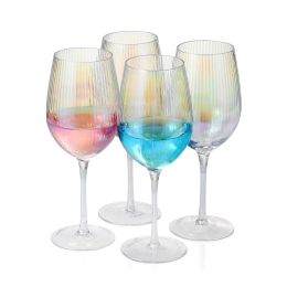 Iridescent Collection Wine Glasses set(D0102HPYVRA)