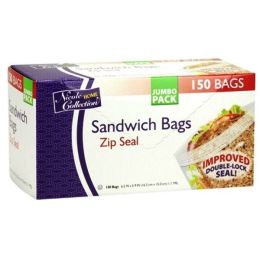 Sandwich - Zip Seal Bags - 150-Packs - Nicole Home Collection Case Pack 24(D0102HXEQQU)