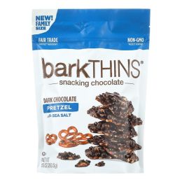 Bark Thins Snacking Dark Chocolate Pretzel - Sea Salt - Case of 9 - 10 oz.(D0102HXSV3T)
