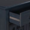 31.5'' Wood Accent Buffet Sideboard Storage Cabinet with Doors and Adjustable Shelf, Entryway Kitchen Dining Room(D0102HPKD9Y)