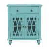 31.5'' Wood Accent Buffet Sideboard Storage Cabinet with Doors and Adjustable Shelf, Entryway Kitchen Dining Room(D0102HPKDSW)