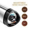 Stainless Steel Triangle Kitchen Manual Handcrank Bean Mill Coffee Grinder(D0102HPKDWY)