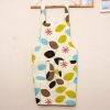 Retro Simple Cotton Linen Kitchen Anti-oil Apron, Multicolor Leaves(D0101HR4JXW)