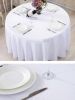 Thicken Solid Colors Table Linens/Tablecloth For Home Or Office(160 CM)-White(D0101H57PWG)