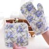 Professional Kitchen Tool Oven Mitts Oven Gloves Potholders Purple Apple(D0101HXZ567)