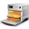 Prohibit listing on amazon.Air Fryer Toaster Oven, 24Quart LCD Countertop Convection Airfryer with Rotisserie and Dehydrator, Oil-Free, Include 6 Cook
