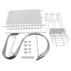 2 Tier Dish Drying Rack Drainer Stainless Steel Kitchen Cutlery Holder Shelf(D0102HHJJNW)