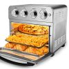 Toaster Oven Air Fryer Combo, Countertop Convection Oven with 4 Accessories & Recipes, Easy Clean, Stainless Steel, Silver(D0102HEVWV7)