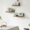 3PCS Rustic Wood Wall Storage Shelves Floating Shelves  for Bedroom Living Room Bathroom Kitchen Office XH(D0102HPW4VU)