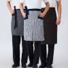 Chef Half Apron Waist Bistro Aprons with 2 Pockets for Kitchen Cafe Cooking(D0101HXZPPU)