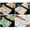4 PCS Creative Flower Vinyl Placemats Table Decor Waterproof Place-mat. No.4(D0101H5VURU)
