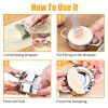 Dumpling maker stainless steel dumpling mold set, suitable for Ravioli making machine Pastry filling DIY handmade 8-piece kitchen set(D0102HPZ0QA)