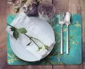 Set Of 2 Waterproof PVC Placemats Heat-resistant Pads Kitchen Table Mats Wetland(D0101HR4C3G)