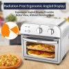 Air Fryer, Geek Chef Convection Air Fryer Toaster Oven, 4 Slice Toaster Air Fryer Oven, Roast, Bake, Broil,Reheat,Fry Oil-Free, Accessories Included,