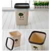 Cute Wastebasket Square 12L Trash Can/Bins for Home/Kitchen/Office-Orange(D0101H71VEG)
