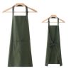 Unisex Adjustable Neck Strap & Waist Ties Front Pockets Chef Kitchen Apron, Coffee(D0101HRX0QV)