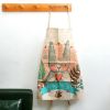 Retro Thicker Cotton Linen Kitchen Anti-oil Apron, Cartoon Rabbit(D0101HR4JRY)