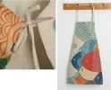 Retro Thicker Cotton Linen Kitchen Anti-oil Apron, Multicolor Fish(D0101HR4J7Y)