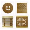 Creative Moso Bamboo Place Mat/ Cup Mat/ Pot Holder, Rabbit, Set of 4(D0101HXZXQY)