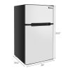 ZOKOP US BCD-90 AC115V/60Hz 90L/3.2CU.FT Household Refrigerator Double Doors RT(D0102HP80DY)